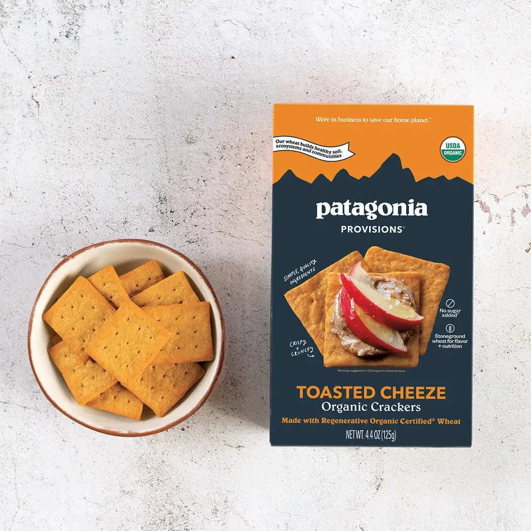 Organic Toasted Cheeze Crackers (V)