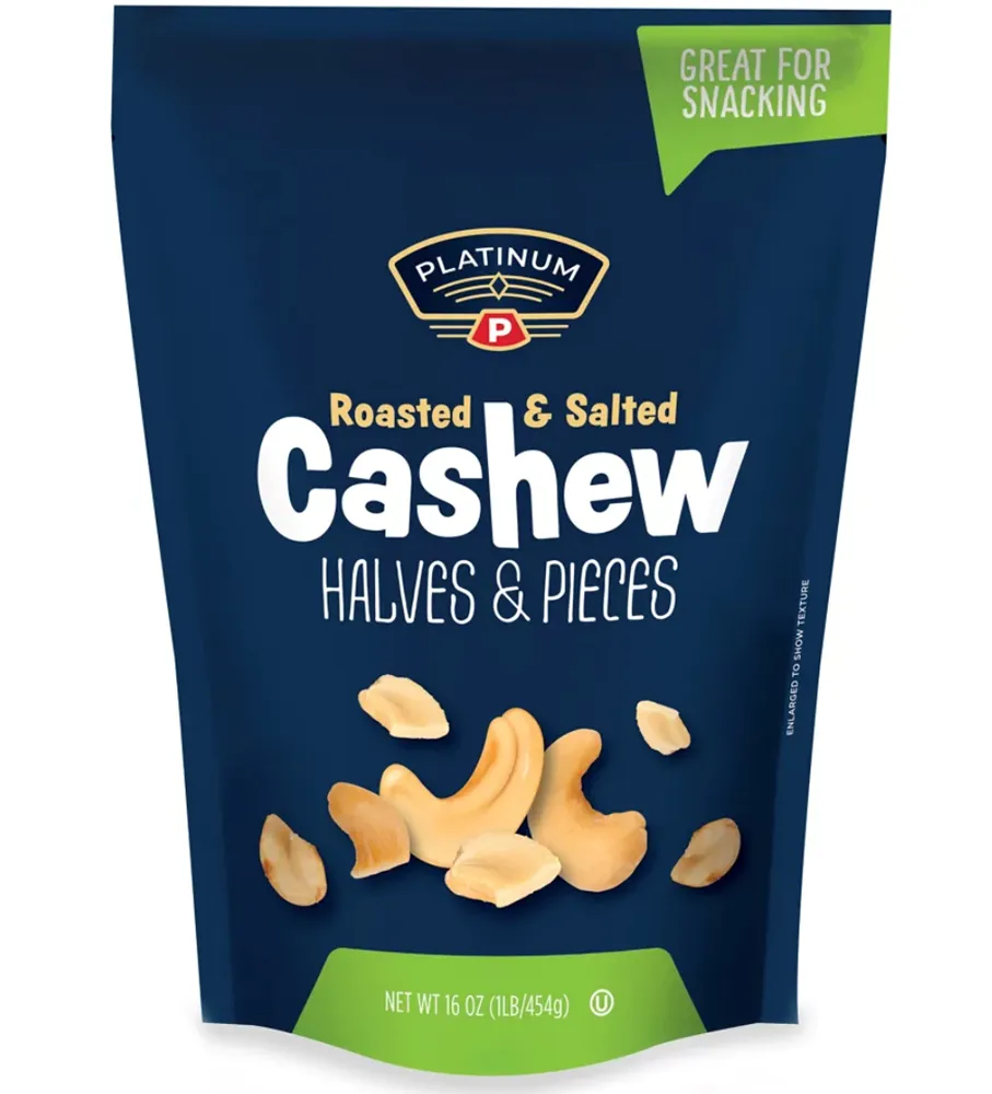 Platinum Roasted & Salted Cashews 16oz (BEST BY: NOV 24)