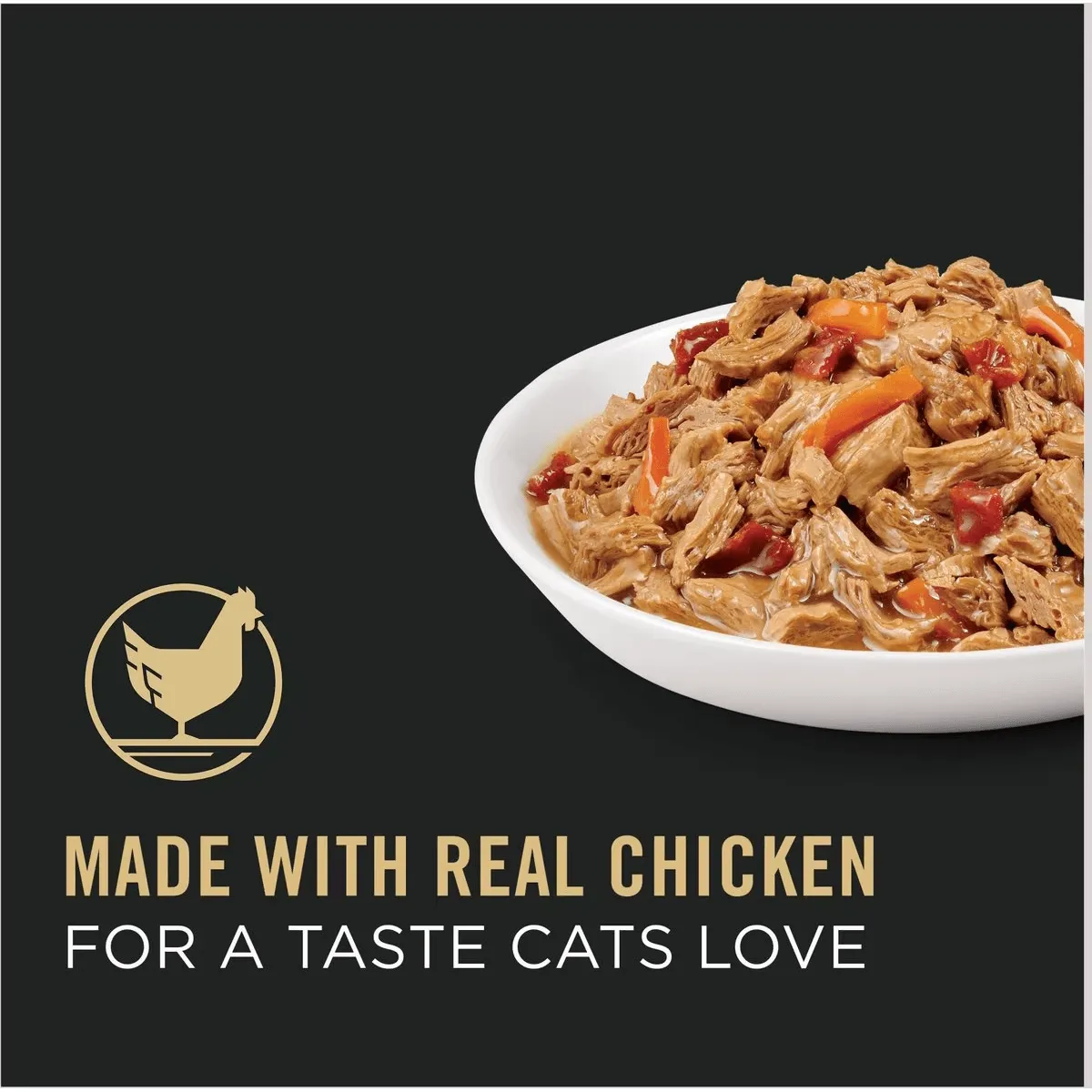 Purina Pro Plan Adult White Meat Chicken & Vegetable Entree in Gravy Canned Cat Food