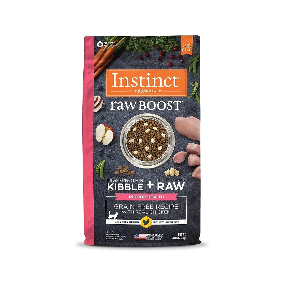 Raw Boost Indoor Health Grain Free Kibble Cat Dry Food - Chicken