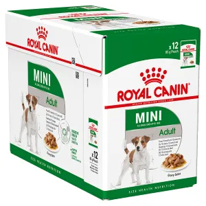 Royal Canin Mini Adult Wet Dog Food Pouches 85g x 12