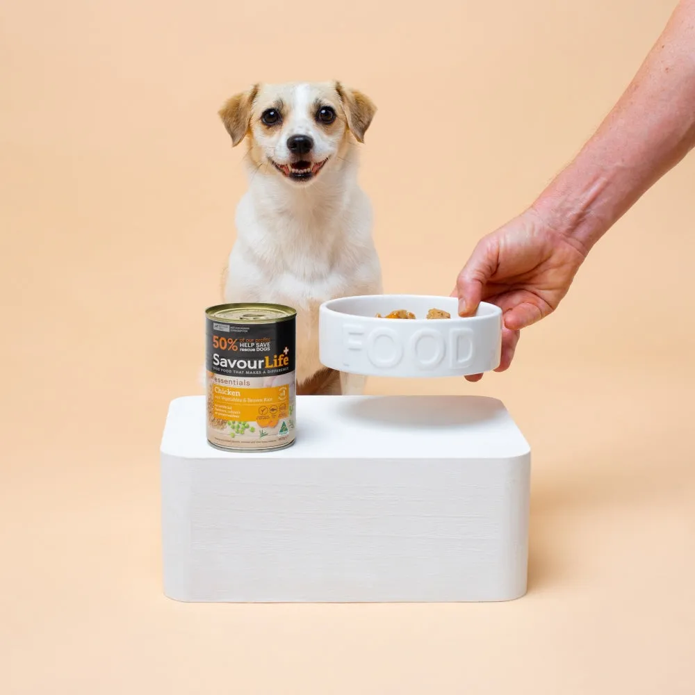 SavourLife Essentials Chicken with Vegetables & Rice Adult Dog Wet Food 400g X12^^^