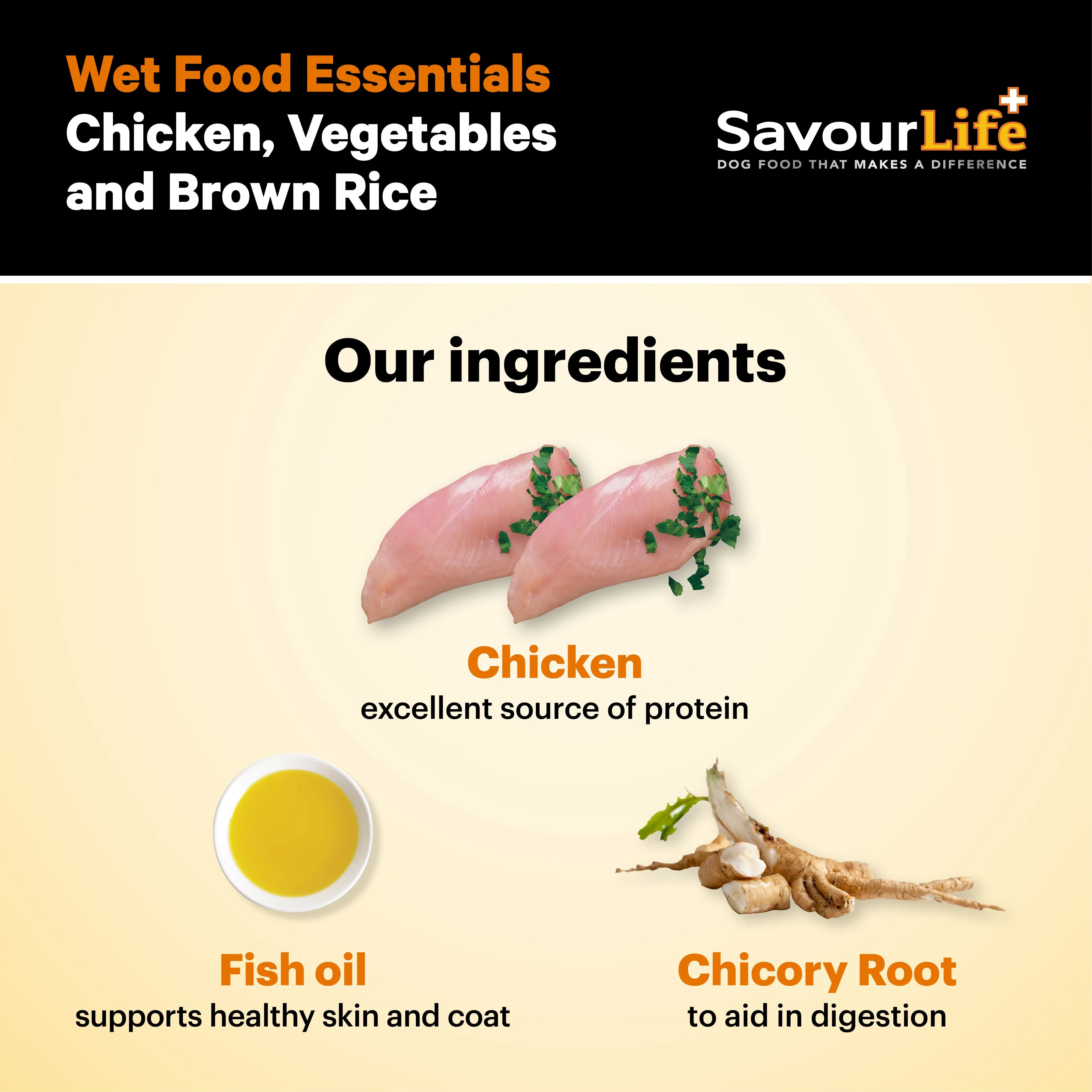 SavourLife Essentials Chicken with Vegetables & Rice Adult Dog Wet Food 400g X12^^^