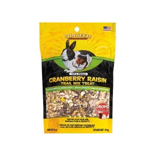 SUNSEED VITA PRIMA TRAIL MIX RABBIT & GUINEA PIG TREAT CRANBERRY RAISIN