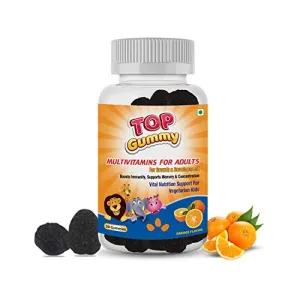 Top Gummy Multivitamin Gummies for Adults with 15 Vitamins & Minerals | Essential Vitamins For Growth, Development & Immunity | Gluten, Soy & Dairy Free - 30 Gummies (Orange Flavor)