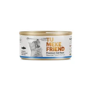 Tu Meke Friend Wet Gourmet Feast Tuna and Salmon Cat Food 85g x 24 ***