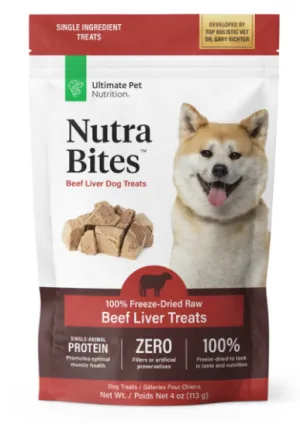 Ultimate Pet Nutrition Nutra Bites™ Beef Liver Dog Treats