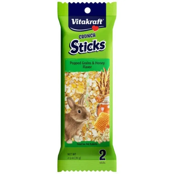 Vitakraft Popped Grains & Honey Crunch Sticks for Rabbits