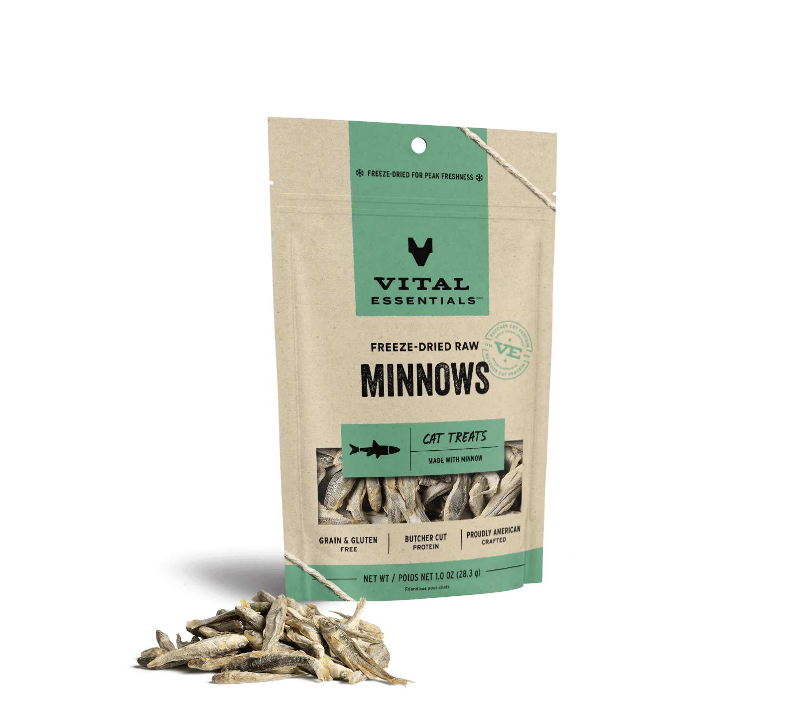 Vital Essentials Cat Freeze Dried Minnows Treat 1oz