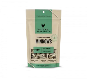 Vital Essentials Freeze Dried Grain Free Minnows Treats for Dogs