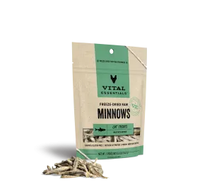 Vital Essentials Freeze-Dried Minnow Cat Treats, 0.5-oz bag