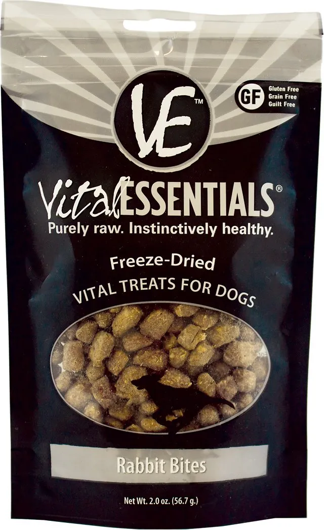 Vital Essentials Freeze Dried Rabbit Bites 2 oz.