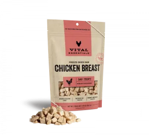 Vital Essentials Freeze Dried Raw Chicken Breast Dog Treats