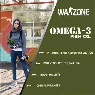 Warzone Omega-3 Fish Oil – 120 Softgels