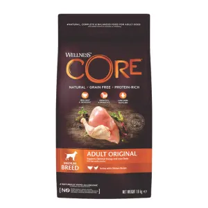 Wellness CORE Original Turkey and Chicken Grain Free Adult Dry Dog Food 1.8kg