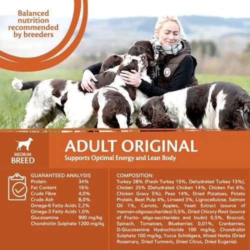 Wellness CORE Original Turkey and Chicken Grain Free Adult Dry Dog Food 1.8kg