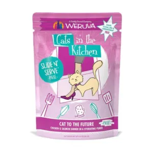 Weruva Cats in the Kitchen Pate's Cat to the Future Chicken & Salmon Recipe Cat Food Pouches 3 oz