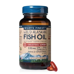 Wiley's Finest Wild Alaskan Fish Oil Cholesterol Support