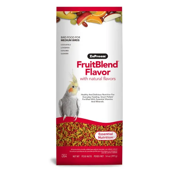 ZuPreem FruitBlend Flavor Bird Food, Medium