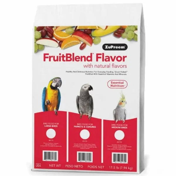 ZuPreem FruitBlend Flavor Bird Food, Medium